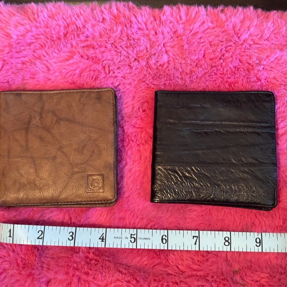 NWT VINTAGE WALLET BUNDLE! Pierre Cardin men's bifold wallet crafted